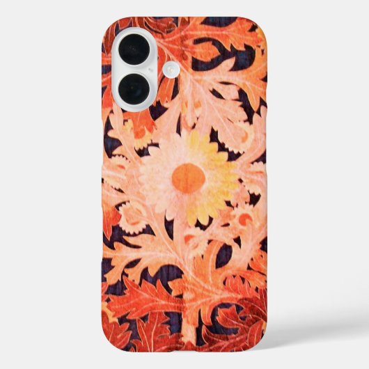 赤エレガントピンクデイジー葉フローラ Case-Mate iPhoneケース (裏面)
