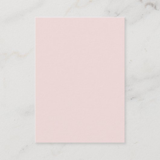 赤エレガントピンク書道レシピカード挿入 エンクロージャーカード (裏面)