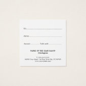 赤エレガントフェイク金ゴールドはっきりしたサロン (裏面)