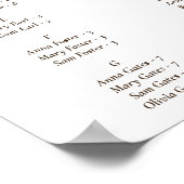 赤エレガントフローラクインセアニラ座席表 ポスター (角)