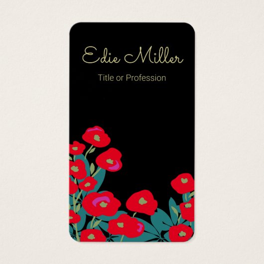 赤エレガントフローラスクリプト (正面)