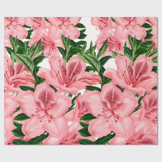 赤エレガントフローラビジネス製品パッケージ ラッピングペーパー (フラット)