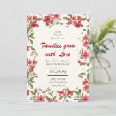 赤エレガントフローラ植物養殖シャワー 招待状 (スタンド正面)