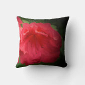 赤エレガントフローラ装飾用クッション クッション (裏面)