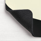 赤エレガントミニマル、黒、クリームの波 マウスパッド (コーナー)