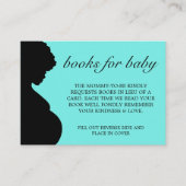 赤エレガントモダンちゃんシャワー用アクアティファニー本 エンクロージャーカード (正面)