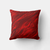 赤エレガントモダン抽象デザイン クッション (裏面)