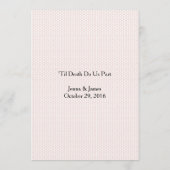 赤エレガントレーススカルカラベ結婚ラのメニューカード メニュー (裏面)