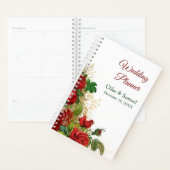 赤エレガントローズブーケ結婚ーズ プランナー手帳 (ディスプレー)