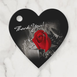 赤エレガントローズモノクローム赤ちゃんの息 フェイバータグ