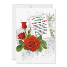 赤エレガントローズロマンチック結婚フローラ