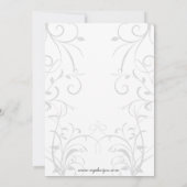 赤エレガント企業のパーティの招待状 招待状 (裏面)