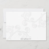 赤エレガント企業のパーティの招待状 招待状 (裏面)