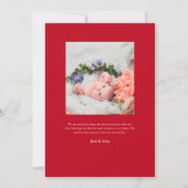 赤エレガント卵と生姜パーティー 招待状 (裏面)