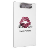 赤エレガント唇メイクアップアーティスト クリップボード (右)