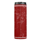 赤エレガント大理石10年勤続記念日 タンブラー (裏面)