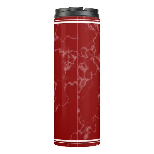 赤エレガント大理石20年勤続記念日 タンブラー (裏面)