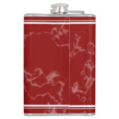 赤エレガント大理石20年勤続記念日 フラスク (裏面)