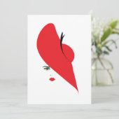 赤エレガント帽の人 招待状 (スタンド正面)