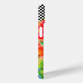 赤エレガント抽象芸術フローラ水絵画色 Case-Mate iPhoneケース (裏面 / 右)