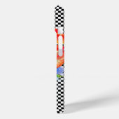 赤エレガント抽象芸術フローラ水絵画色 Case-Mate iPhoneケース (裏面 / 左)