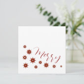 赤エレガント星モダン聖降誕祭 シーズンカード (スタンド正面)