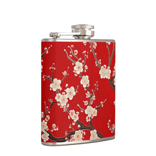 赤エレガント梅 フラスク (右)