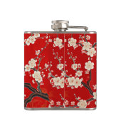 赤エレガント梅 フラスク (裏面)