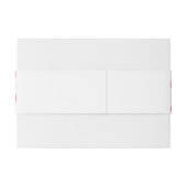 赤エレガント水色ポピーフローラ結婚ズ 招待状ベリーバンド (裏面例)