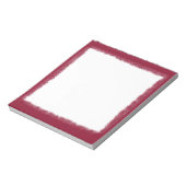 赤エレガント水色縁ど ノートパッド (回転)