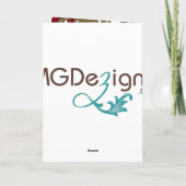 赤エレガント流のビジネスサンキューカード サンキューカード (裏面)