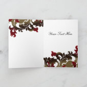 赤エレガント流のビジネスサンキューカード サンキューカード (内部)