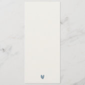 赤エレガント濃い青のライトハウスシーウェーブ結婚ズ メニュー (裏面)