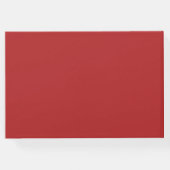 赤エレガント牡丹中国の結婚歓迎 ゲストブック (裏面)