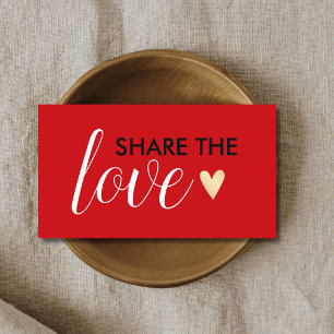 赤エレガント白ブラックゴールデンハート美しいサロン 紹介カード