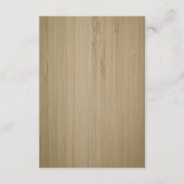 赤エレガント素朴の結婚安全対策 エンクロージャーカード (裏面)