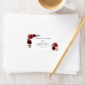 赤エレガント素朴白結婚色 ラベル (インサイチュ)