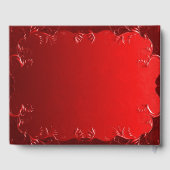 赤エレガント結婚の ゲストブック (裏面)