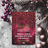 赤エレガント緑のグリッターはクリスマスの新年を乾燥させる