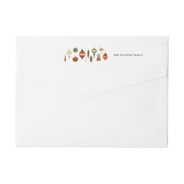 赤エレガント緑クリスマス飾り星装飾 ラップアラウンドラベル