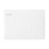 赤エレガント緑クリスマス飾り星装飾 ラップアラウンドラベル (正面)