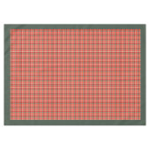 赤エレガント緑タータンチェック季節表設定 テーブルクロス (正面(横))