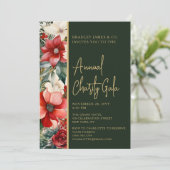 赤エレガント緑フローラチャリティーイベントガラパーティー 招待状 (スタンド正面)