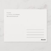 赤エレガント緑ホリーベリーディアデュオ新年 ポストカード (裏面)