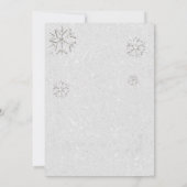 赤エレガント緑Rhinestonesクリスマスパーティー 招待状 (裏面)