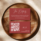 赤エレガント聖降誕祭結婚のウェブサイト エンクロージャーカード