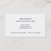 赤エレガント色 名刺 (裏面)