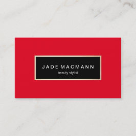 赤エレガント色 名刺