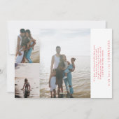 赤エレガント色 | MERRY CHRISTMASフォトコラージュ シーズンカード (裏面)