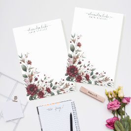 赤エレガント花花束枠 ポストイット